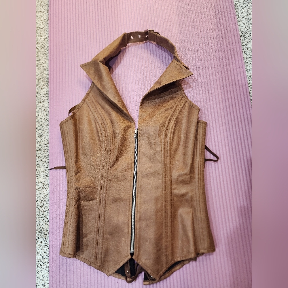 Brown Western Vest